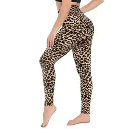 Produktbild: CAMPSNAIL Leggings Damen High Waist Blickdicht Leggins für Sport Yoga Gym (Leopard,L-XL)