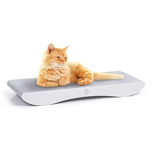 Produktbild: CanadianCat Company | Katzen Kratzbrett Comet | White Edition - L | ca. 60 x 29 x 7 cm