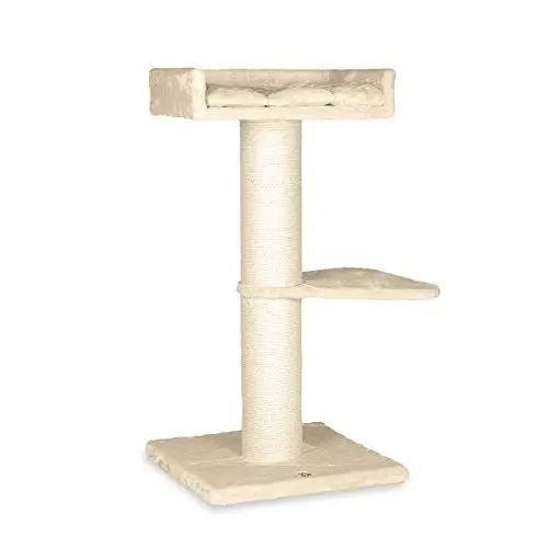 Produktbild: CanadianCat Company | Kratzbaum Barnie | beige | ca. 60 x 75 x 118 cm | Ø 18 cm Sisalstamm XXL, geeignet für große Katzen