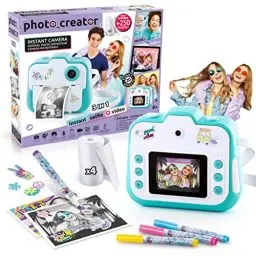Produktbild: Canal Toys - Photo Creator CLK 001- Sofortbildkamera für Kinder-Instant-Druck Creator mit LCD-Display-Kinderkamera und Fotodrucker in one mit Thermopapier, 1 Set, hellblau