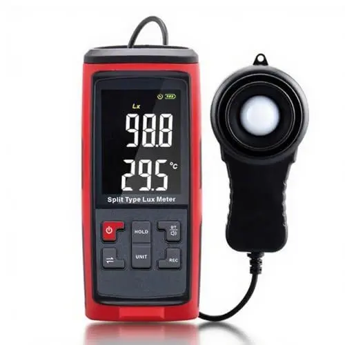 Produktbild: Candeon Digital Luxmeter Photometer, 200000 Lux Belichtungsmesser Lichtmessgerät Lichtmesser mit LCD Display, Tragbare Lux Meter Par Meter Mit 270° Drehbarem Detektor Für Zuchtpflanze, Led Lichter