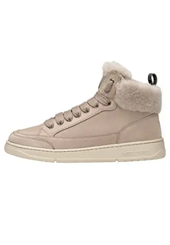 Produktbild: Candice Cooper Knöchelhohe Sneakers aus Nubukleder und Shearling, Hellbraun 38