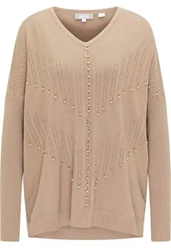 Produktbild: caneva Women's Strickpullover, Helltaupe, Medium/Large