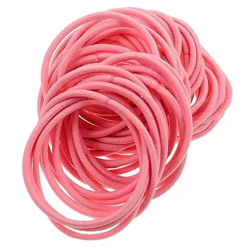 Produktbild: CANIGHT 100 Stück Haargummis Für Kinder – Bequeme Elastische Haargummis Weiche Haarbänder Für Mädchen Bunte Haare Für Kinder