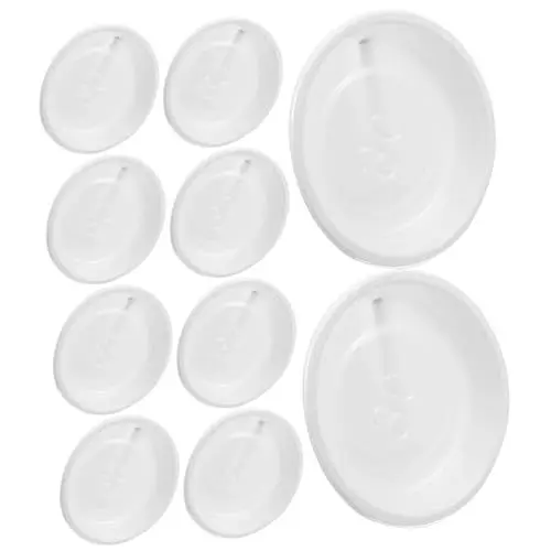 Produktbild: CANIGHT Wasserablauf Pflanzen Untertasse Tablett 10 Stück Runde Blumentöpfe Kunststoff Blumentopf Untertassen Für Den Einsatz