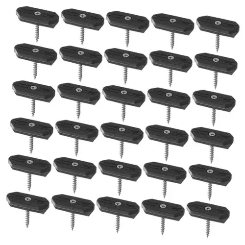 Produktbild: CANIGHT 1 Satz Holzbodenschnalle Versteckte Befestigungsclips Deck-clips Versteckte Befestigungselemente Clips Für Terrassendielen Aus Verbundwerkstoff Verschluss Black Eisen