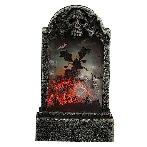 Produktbild: CANIGHT 1 Stück Halloween Grabstein Lichter LED Grabsteine Desktop LED Grabstein Grabsteine ​​Für Den Außenbereich Halloween Dekor Projektor Grabstein Für Den Außenbereich Design