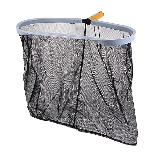 Produktbild: CANIGHT Wasserpool-Staubsaugernetz tragbares Schwimmbecken-Schaufelnetz langlebiger Teich schwarzer Aluminiumrahmen einfaches Aufnehmen von Fischen oder Blättern