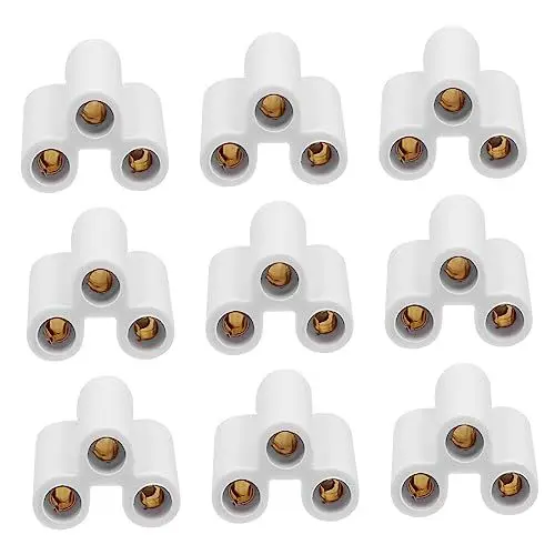 Produktbild: CANIGHT 20-teiliges T8- -lampenanschluss-set Kompatibler Doppelseitiger 3-poliger Buchsenadapter Für 21-mm- -lampen