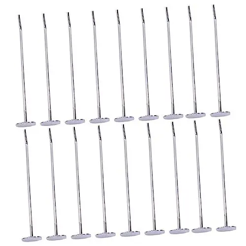 Produktbild: CANIGHT 20st Steckbrett Haken Lochbrett-aufbewahrungshaken Regalhalterstifte Lochplatten-haken-kit Steckbrett-organisatoren Haken Für Lochbrett Wandhaken Steckbrett-organizer Silver Eisen