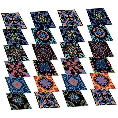 Produktbild: CANIGHT 24st Wandaufkleber Laminatboden Fliesen Für Den Boden Abziehen Und Aufkleben Ölbeständige Aufkleber Für Die Küche Selbstklebende Spritzschutzfliese Vinyl-böden Tapetenkleber Pvc