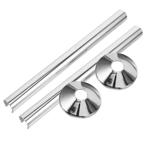 Produktbild: CANIGHT Armaturenbauteile 2 Sätze Heizungsrohrdekoration Sanitär-abdeckplatten Kühlerrohrabdeckung Wasserschutzhülse Mit Abdeckung Rohrabdeckungen Kunststoffabdeckungen Für Rohre Rundes Schild Plastik
