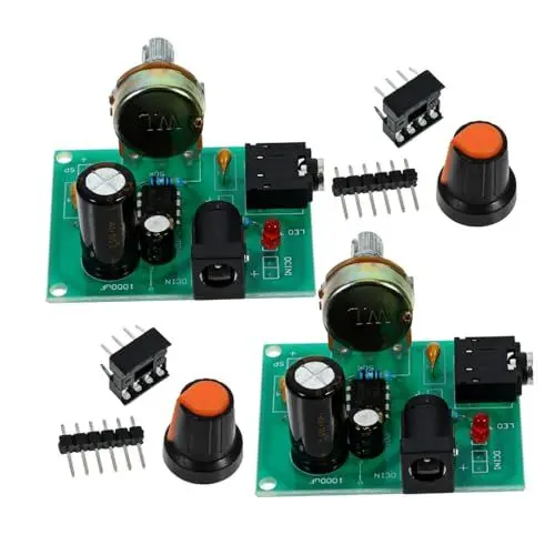 Produktbild: CANIGHT Audio-stereo-verstärkerplatinen-kit 2er-pack Lm386 Mini-verstärker 3-12 V Stromversorgung Für Projekte