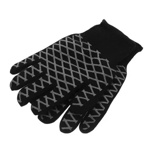 Produktbild: CANIGHT Grillhandschuhe Hitzeschutz Zum Kochen Silikonpunkt Design Für Außengebrauch Hochtemperatur Beständig Sicherheitshandschuhe Bbq Zubehör