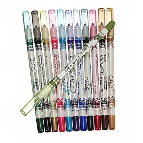 Produktbild: CANIGHT 3-teiliges 12er-set Mit Augenbrauen Und Eyeliner-stiften Für Lippen Lippen Augenbrauen 12 Stück 13,5 Cm Länge Für Tanz Hochzeit Mode Make-up Schule