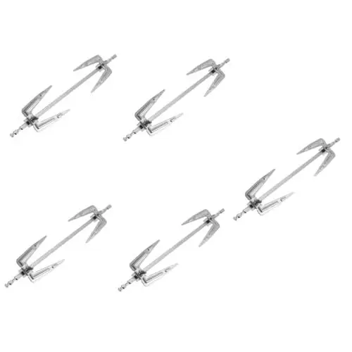 Produktbild: CANIGHT 5St Drehspieß Spießfleischgabel Instant-Luftfritteuse Chicken Roaster küchenmaschiene grillrost räucherpellets Fleisch Fisch gegrillte Heißluftfritteuse aus Edelstahl Silver