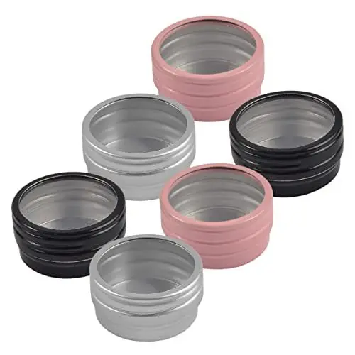 Produktbild: CANIGHT Perlenbehälter Für Nagelkunst Runde Perlen-aufbewahrungsboxen Schmuck-organizer Kleiner Perlen-organizer Aluminium-perlenhalter