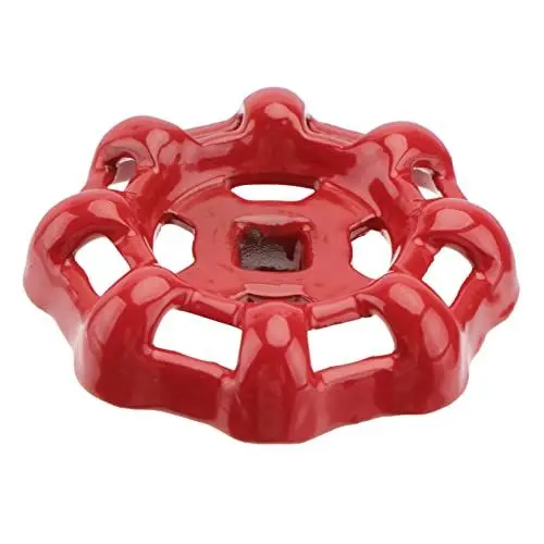 Produktbild: CANIGHT 6er Set Dekorative Wasserrohr Armaturen Gusseisen Griff Kugel Handrad Abschaltventil 50 g Rot Ideal Für Garten Und DIY Projekte