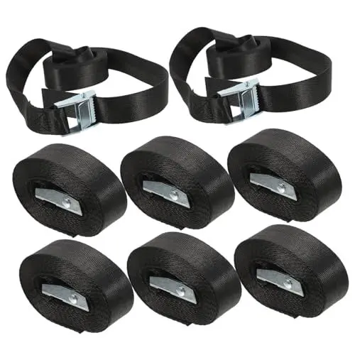 Produktbild: CANIGHT 8St Kajakschnalle gurtstopper gurtschoner tresorgürtel Spanngurte für schwere Beanspruchung verstellbare Bungee-Seile Schultergurt Schwere Ladungsgurte Nockenschnallenriemen Nylon
