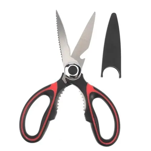 Produktbild: CANIGHT Edelstahlschere Fischschere Küchenschere Schneideschere Mehrzweckschere Nussschere verbandsschere astschere Nudelschere fadenschere Gebrauchsschere Multifunktionsschere pp Griff