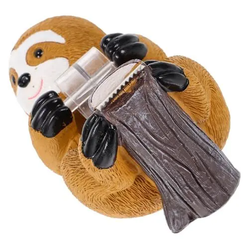 Produktbild: CANIGHT Faultier-Bandhalter Klebebandspender Washi-Tape-Spender Desktop-Bandhalter süßer Klebebandabroller Wärmebandspender Bandschneider Tisch-Klebebandabroller Bandschneidewerkzeug Harz