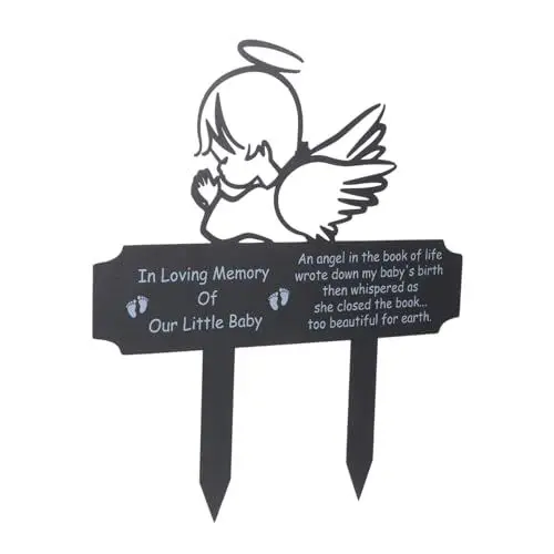 Produktbild: CANIGHT Friedhofsschild Gedenktafel Gartenpfahl Wetterfest Eisen Gedenktafel Ständer
