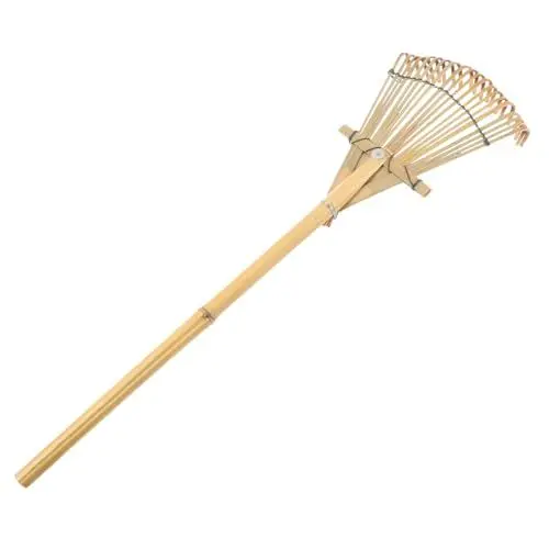 Produktbild: CANIGHT Gartenrechen Für Rasen Gartenhandrechen Aus Stabilem Material Erdlockerungsrechen Mit Holzgriff Praktisches Gartenwerkzeug