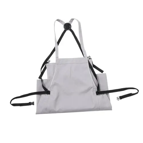Produktbild: CANIGHT Gartenschürze Mit Pflückbeutel Für Damen Oxford-stoff Robuste Schürze Beutel Zum Ernten Von Obst Und Gemüse Mit Verstellbarem Gürtel