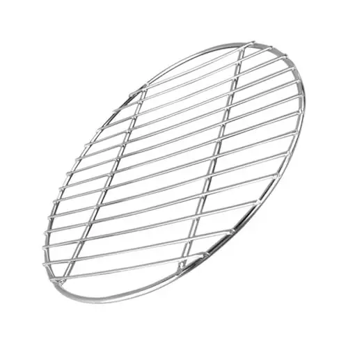 Produktbild: CANIGHT Edelstahlgrill Runder Grillrost Grillgitter Aus Metall Für Fleisch Gemüse BBQ Camping Grillzubehör Einfach Praktisch