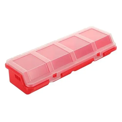 Produktbild: CANIGHT Kleinwerkzeug Aufbewahrungsbox Aus Kunststoff Mit Deckel Organizer Für Schrauben Und Kleinteile Für Werkstätten Und Heimwerker Staubschutz Und Gute Übersichtlichkeit