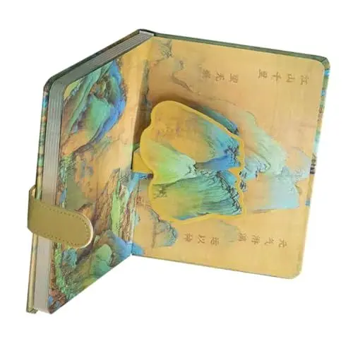 Produktbild: CANIGHT Materialplaner-Notizbuch mit magnetischem Clip Terminplan-Aufzeichnungsbuch im chinesischen Stil für Schüler und