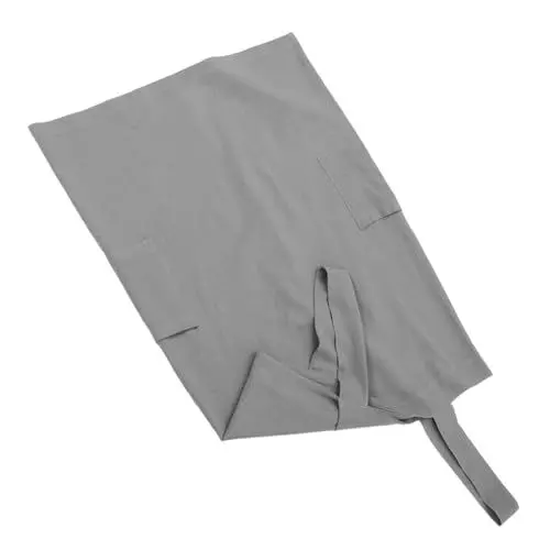 Produktbild: CANIGHT Bequemes Schürzenkleid Aus Baumwollleinen Für Damen Zum Kochen Und Backen Mit Taschen Und Gekreuztem Rücken
