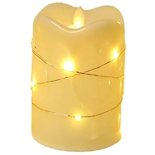 Produktbild: CANIGHT Flammenlose -Weihnachtskerzenlampe 12 5 cm keine Batterie erforderlich für Dekorationen im Innen- und Außenbereich