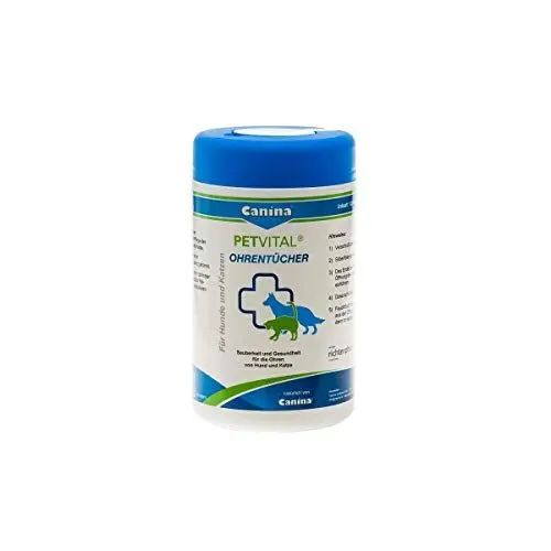 Produktbild: Canina 74112 0 Petvital Ohrentücher, 120 Stück (1er Pack)