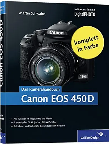 Produktbild: Canon EOS 450D. Das Kamerahandbuch: Alle Funktionen, Programme und Menüs