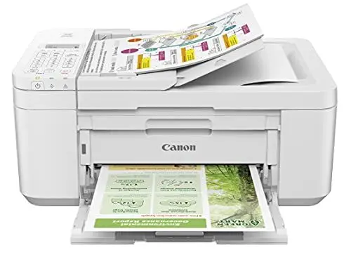 Produktbild: Canon Farbtintenstrahldrucker PIXMA TR4651 Multifunktionsgerät DIN A4 (Scanner, Kopierer, Drucker, Fax, 4800 x 1200 DPI, LCD, WLAN, USB, Apple AirPrint, PIXMA Cloud Link, ADF Duplexdruck) weiß