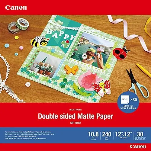 Produktbild: Canon MP-101D 12x12 30 DOUBLE MATTE PHOTO PAPER, 4076C007