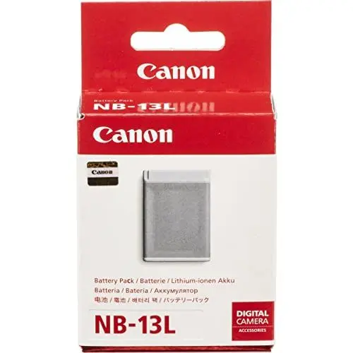 Produktbild: Canon NB-13L Akku grau für Canon PowerShot G7X 9839B001AA Schwarz