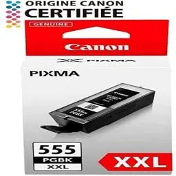 Produktbild: Canon PGI-555 PGBK XXL Druckertinte - Pigment Schwarz hohe Reichweite 37 ml für PIXMA Tintenstrahldrucker ORIGINAL, PGI-555XXL