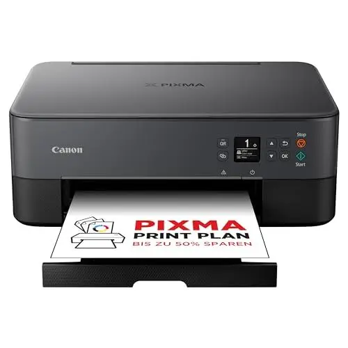 Produktbild: Canon PIXMA TS5350i Serie – All-in-One-Drucker für den Heimgebrauch mit OLED-Display | Kabellos für einfaches Drucken von deinem Smartphone Drucker für Zuhause mit PIXMA Print Plan