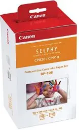 Produktbild: Canon Selphy Photo Pack RP-108 8568B001 Fotodrucker Kassette (Tinte/Papier) 108 Blatt