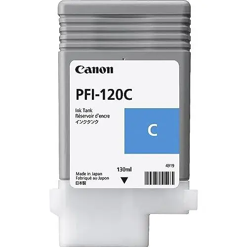 Produktbild: Canon PFI120C passend für IPF TM200 Tinte Cyan 2886C001 130ml