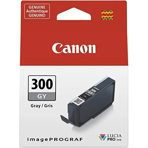 Produktbild: Canon Tintenpatrone PFI-300GY - grau 14,4 ml - Original für Tintenstrahldrucker
