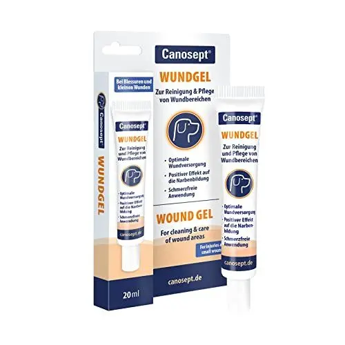 Produktbild: Canosept Wundgel für Hunde 20ml - Wundsalbe Hund - Reinigung & Pflege von Wundbereichen - Optimale Wundversorgung - Stressfreie Anwendung - Von Tierärzten empfohlen