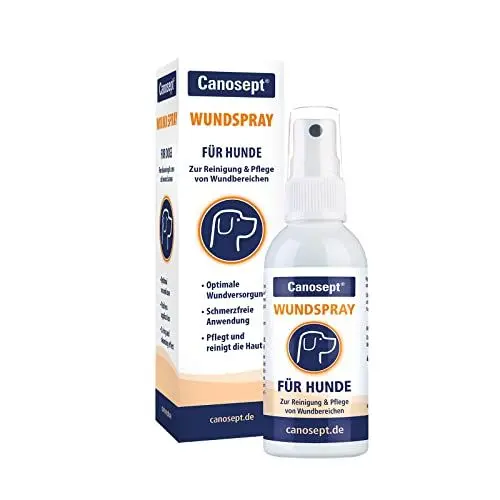 Produktbild: Canosept Wundspray für Hunde 75ml - Zur Reinigung und Pflege von Wundbereichen - Optimale Wundversorgung - Stressfreie Anwendung - Von Tierärzten empfohlen