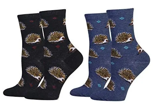 Produktbild: Cansok Damen Tierische Neuheit Igel Socken anziehen Mannschaftssocken Packung mit 2