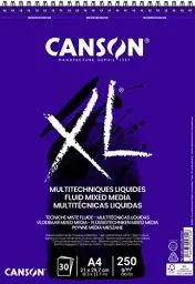 Produktbild: CANSON XL® Fluid Mixed Media, Block für flüssige Mischtechniken, DIN A4, 30 Blatt, 250 g/m²