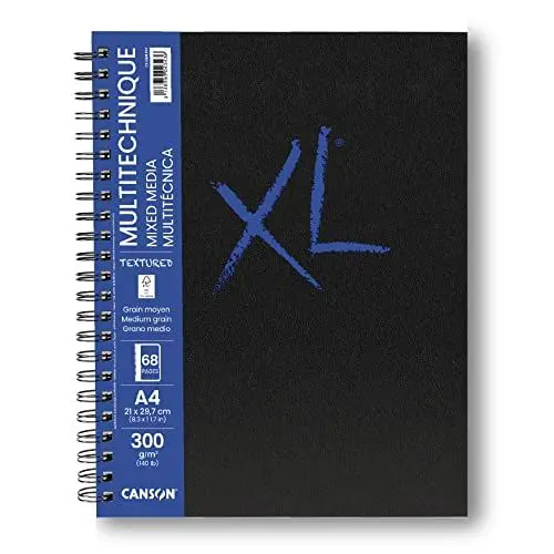 Produktbild: Canson XL Mix Media Notizbuch, A4, 40 Blatt, 300 g, Weiß, C31200L016