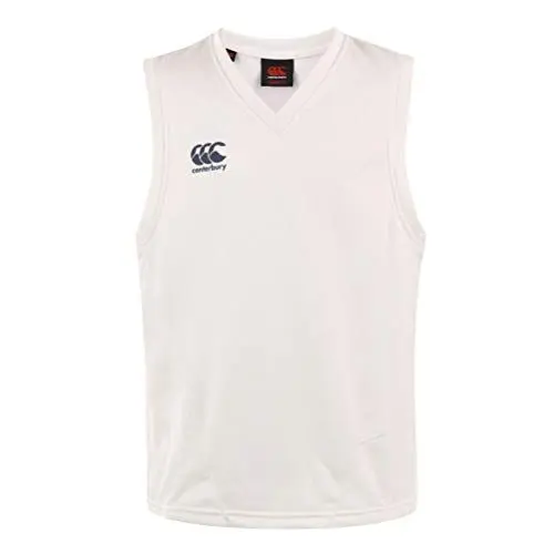 Produktbild: Canterbury Herren Sleeveless Overshirt | Sweater Vest Whites Sweatshirt, Cricket-Creme, L