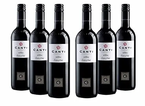 Produktbild: Canti - Italienischer Rotwein 12%, Mittelkörperliche Rebsortenmischung, fruchtiger Geschmack und Noten von Wildbeeren, 6x750 ml